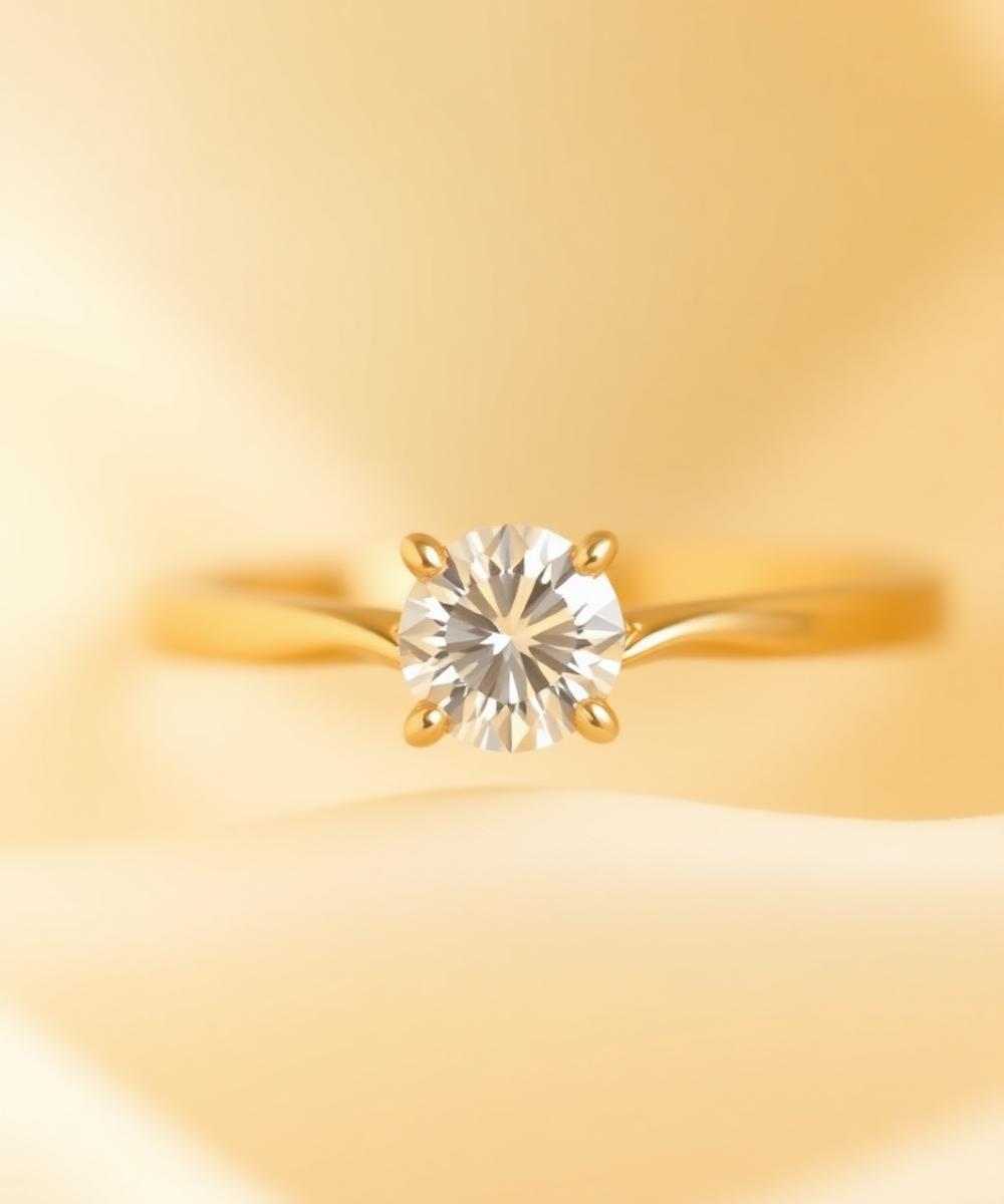 Diamond solitaire ring